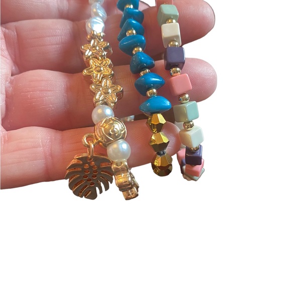 Colorful Beaded 3 Piece Bracelet Set - Picture 3 of 4